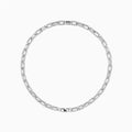 SAZ high street lock chain metal sense wide version of thick paragraph Cuban necklace men and women in Europe and the United States hip-hop neck chain collarbone chain accessories