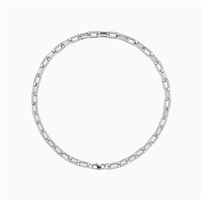 SAZ high street lock chain metal sense wide version of thick paragraph Cuban necklace men and women in Europe and the United States hip-hop neck chain collarbone chain accessories