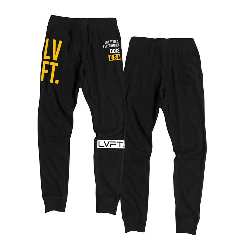 Muscle training fitness sports trousers men's breathable slim fit footwear pants