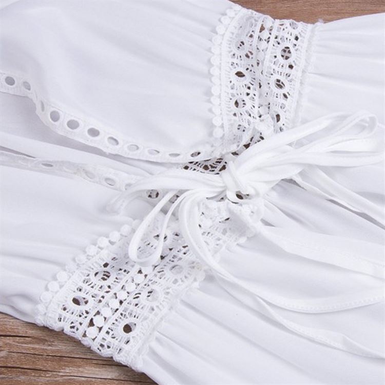 2023 AliExpress ebay hot style lace chiffon beach swimsuit blouse