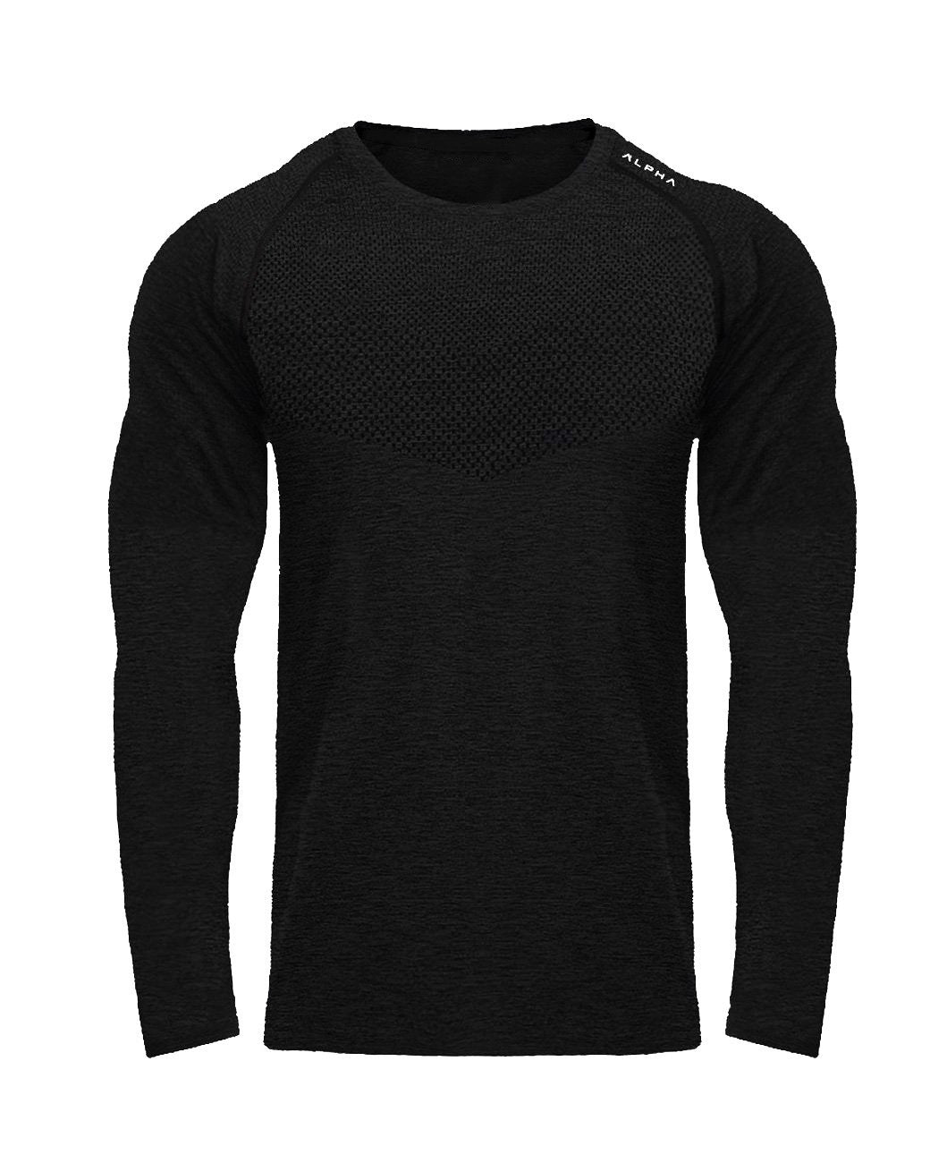 [Foreign trade cross-border exclusive] fitness men's spring and autumn sports leisure quick-drying stretch long-sleeved T-shirt running