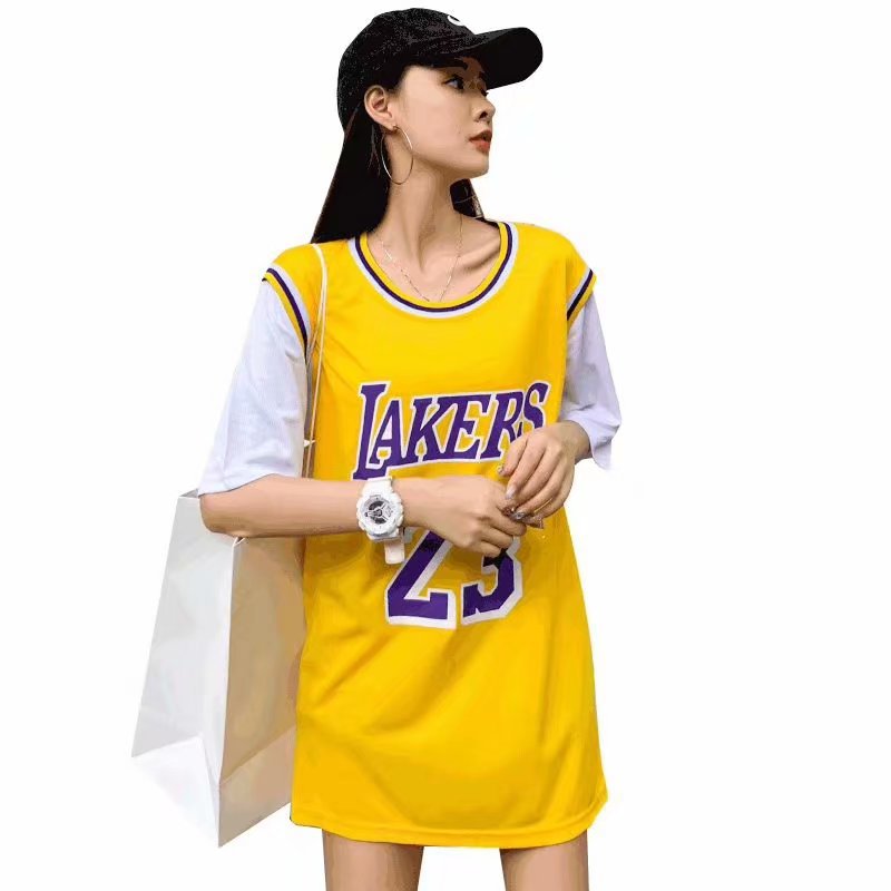 Fake two pieces of basketball clothing Korean version of sports t-shirt male and female students short-sleeved loose casual ball clothing class clothing wholesale