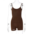 European and American style women's clothing wholesale 2023 spring new U-neck sling slimming slim American sports street jumpsuit
