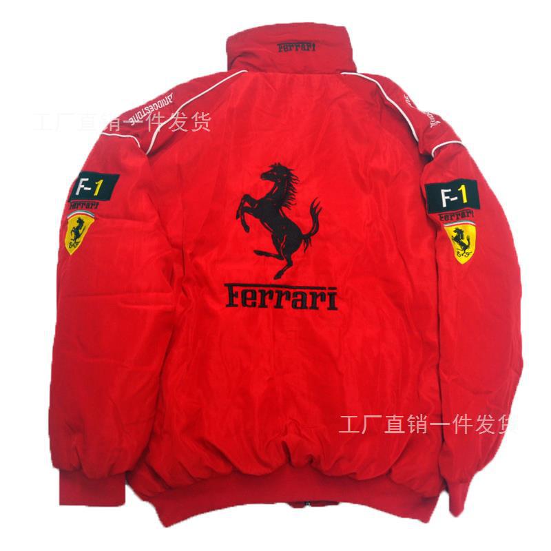 F1 racing suit motorcycle suit riding suit jacket jacket motorcycle team autumn and winter long-sleeved cotton coat men's full embroidery women's race