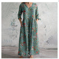 Foreign trade cross-border 2024 new European and American 3d printing Amazon European and American summer urban leisure loose dress female