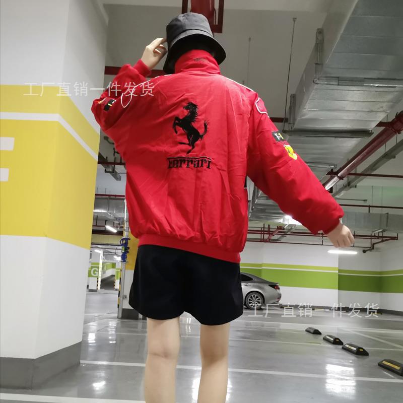 F1 racing suit motorcycle suit riding suit jacket jacket motorcycle team autumn and winter long-sleeved cotton coat men's full embroidery women's race