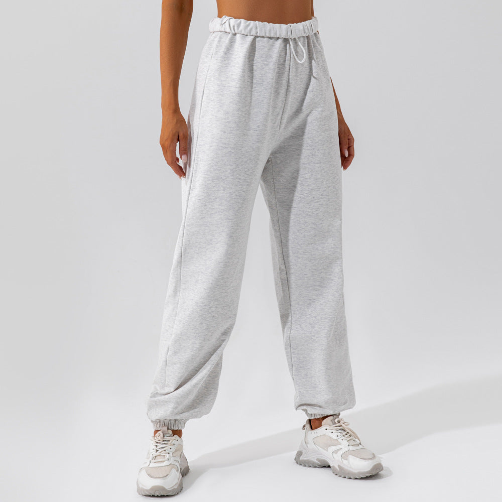 European and American spring and summer waisted loose sports pants for women outdoor dance casual trousers commuting versatile straight leg sweatpants for women