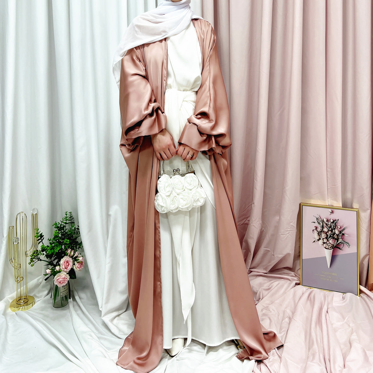 Loriya Amazon Puff Sleeve Cardigan, 2022 Summer Europe and America Dubai Elegant Dress LR490