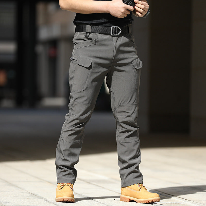 IX7 tactical pants camouflage training pants spring and autumn outdoor stretch overalls loose soft shell assault pants waterproof IX9