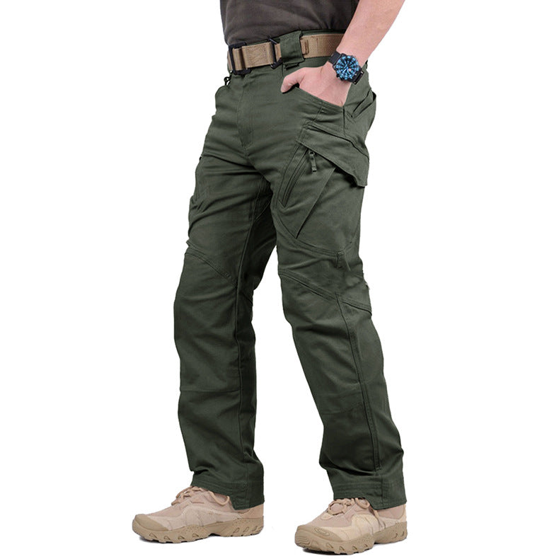 Sales of X9 plaid pants waterproof polyester cotton commuter instructor tactical pants a variety of colors camouflage casual outdoor plaid pants