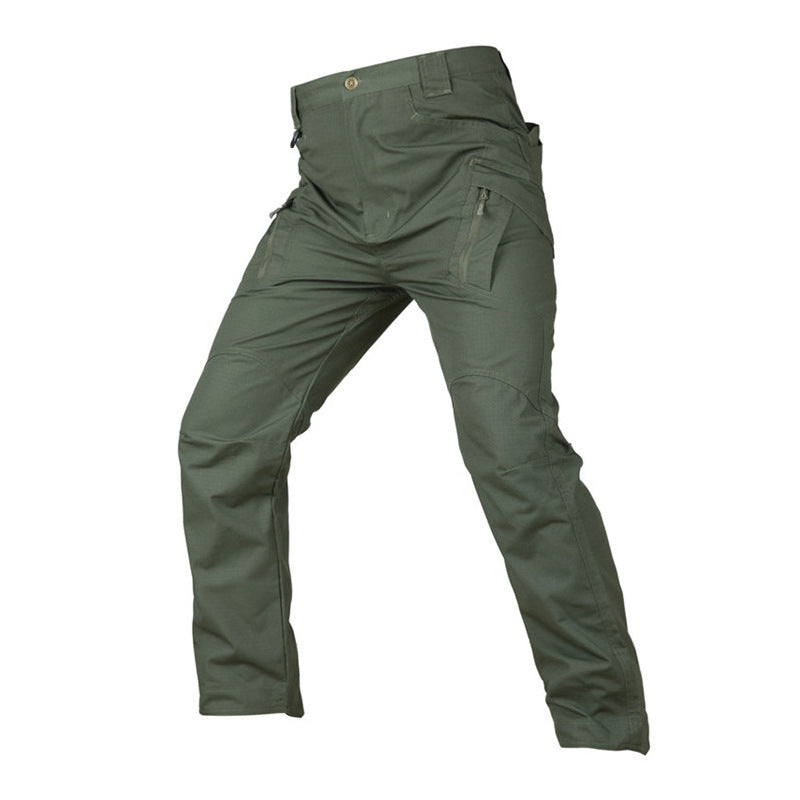 Sales of X9 plaid pants waterproof polyester cotton commuter instructor tactical pants a variety of colors camouflage casual outdoor plaid pants