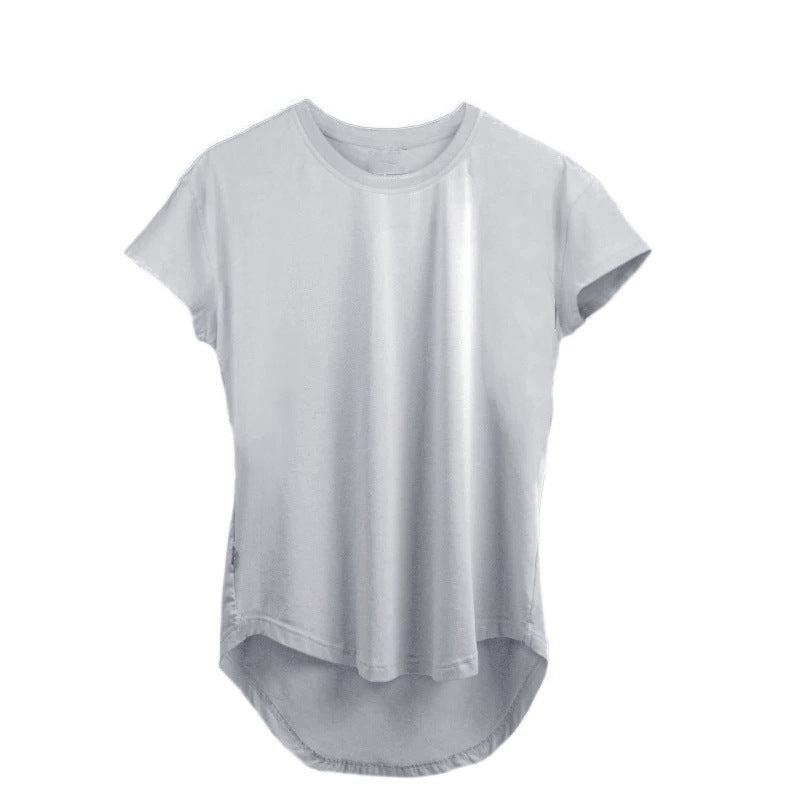 2021 Muscle Brothers new moisture wicking light board cross-border T-shirt short-sleeved pure cotton stretch sports and leisure top