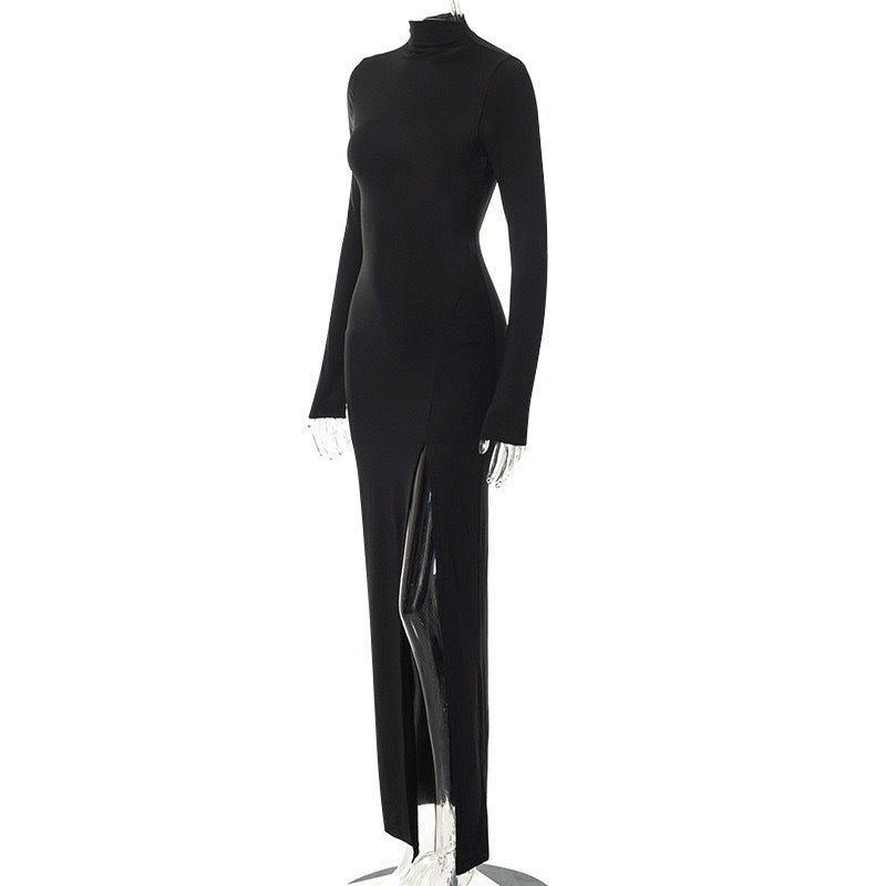 Cross-border foreign trade new women's clothing European and American hottie evening dress Amazon independent station sexy backless slit dress