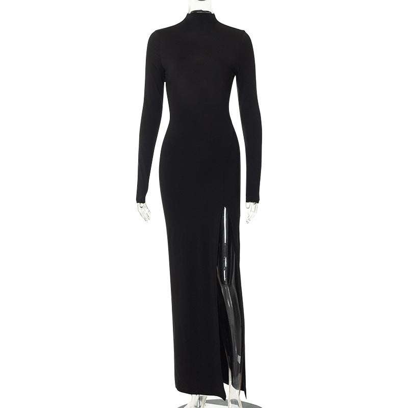 Cross-border foreign trade new women's clothing European and American hottie evening dress Amazon independent station sexy backless slit dress