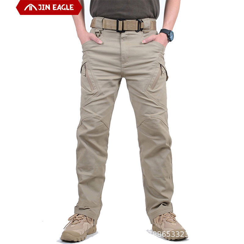 Outdoor multi-pocket travel wholesale wear-resistant assault pants X9 loose waterproof fishing mountaineering men's overalls trousers