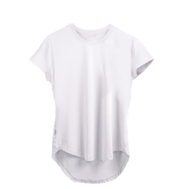 2021 Muscle Brothers new moisture wicking light board cross-border T-shirt short-sleeved pure cotton stretch sports and leisure top