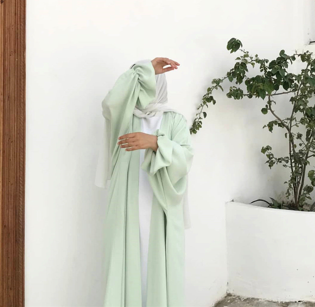 Loriya Amazon Puff Sleeve Cardigan, 2022 Summer Europe and America Dubai Elegant Dress LR490