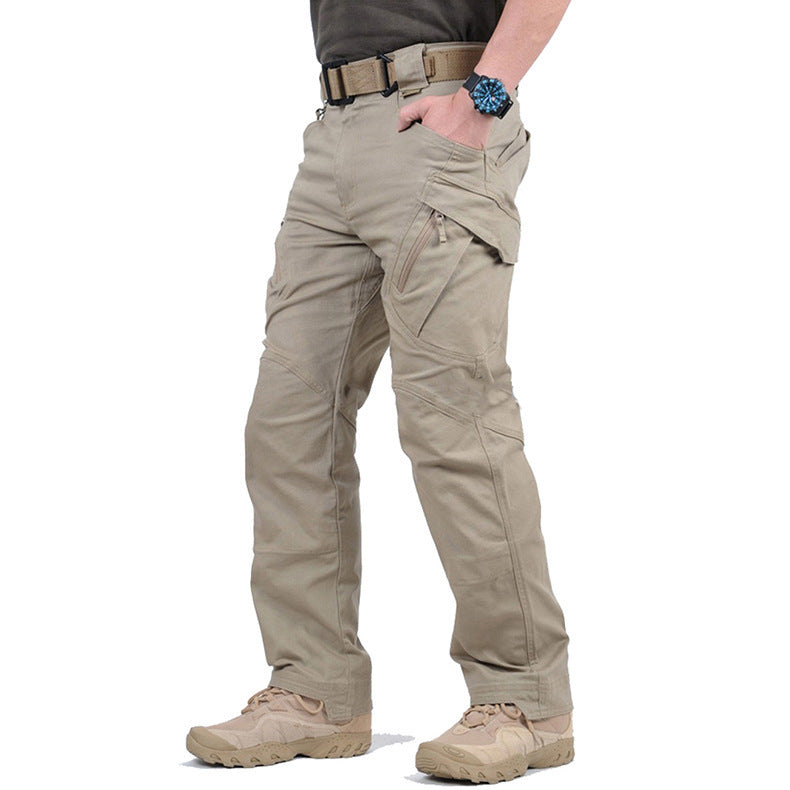 Outdoor multi-pocket travel wholesale wear-resistant assault pants X9 loose waterproof fishing mountaineering men's overalls trousers