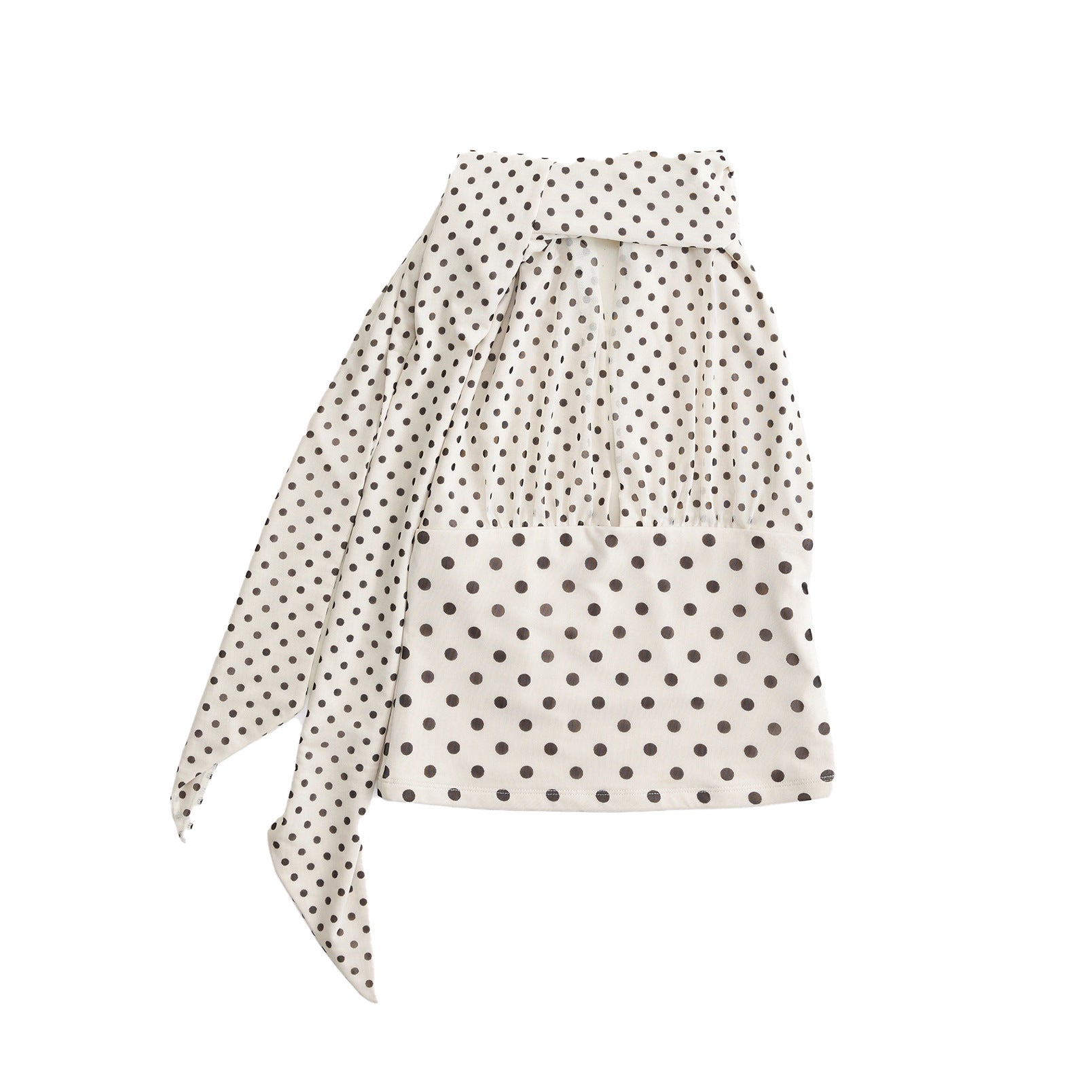 Sexy European and American style retro polka dot halter top, summer color-blocked camisole, mesh base layer.