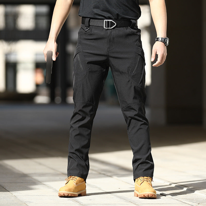 IX7 tactical pants camouflage training pants spring and autumn outdoor stretch overalls loose soft shell assault pants waterproof IX9