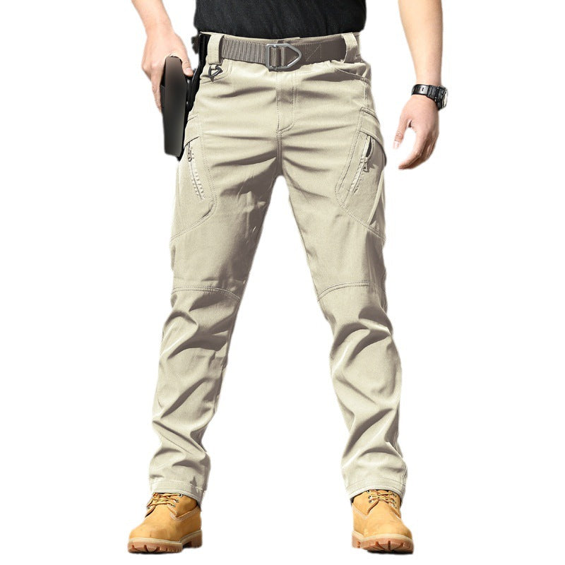 IX7 tactical pants camouflage training pants spring and autumn outdoor stretch overalls loose soft shell assault pants waterproof IX9