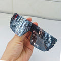 Luxury Shield Sunglasses Men Women Y2K Oversized Rimless One Piece Sun Glasses Letter Print UV400 Sport Oculos de Sol Eyewear