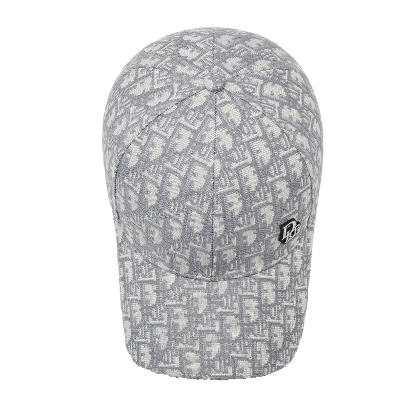 Versatile Korean Style Full Letter Baseball Cap Unisex Trendy Duckbill Casual Retro Sun Hat for Outdoor Fashion