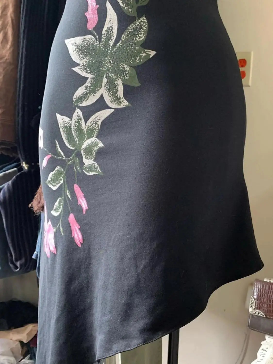 Hottie Streetwear Fairy Print Strapless Dress Harajuku Elegance Irregular Dresses Women Y2K American Slim Waist Tunic Vestidos