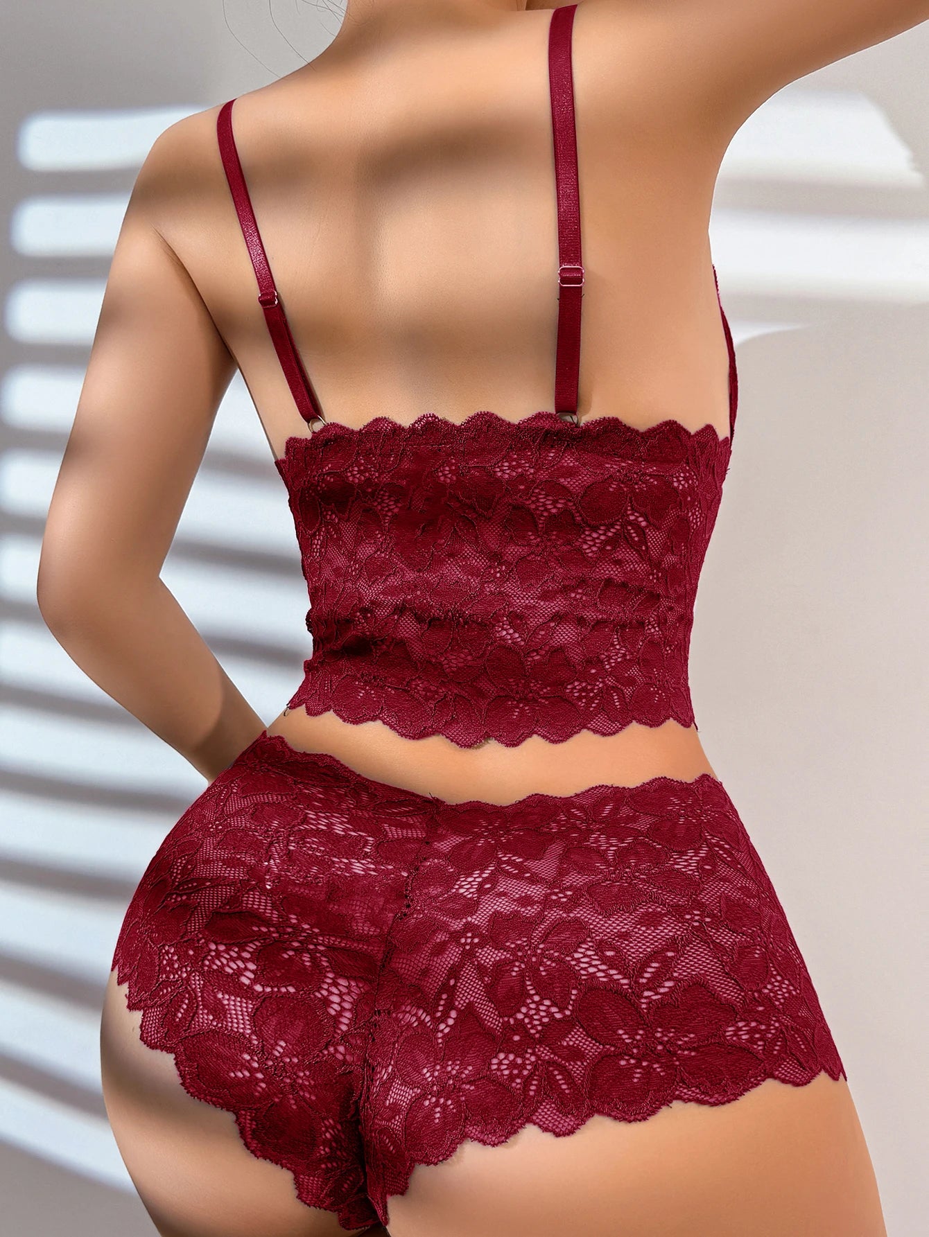Sexy Sheer Floral Lace Bra Set for Women Wireless Unpadded Bralette and Panty Set Romantic Comfortable Underwear S-XL