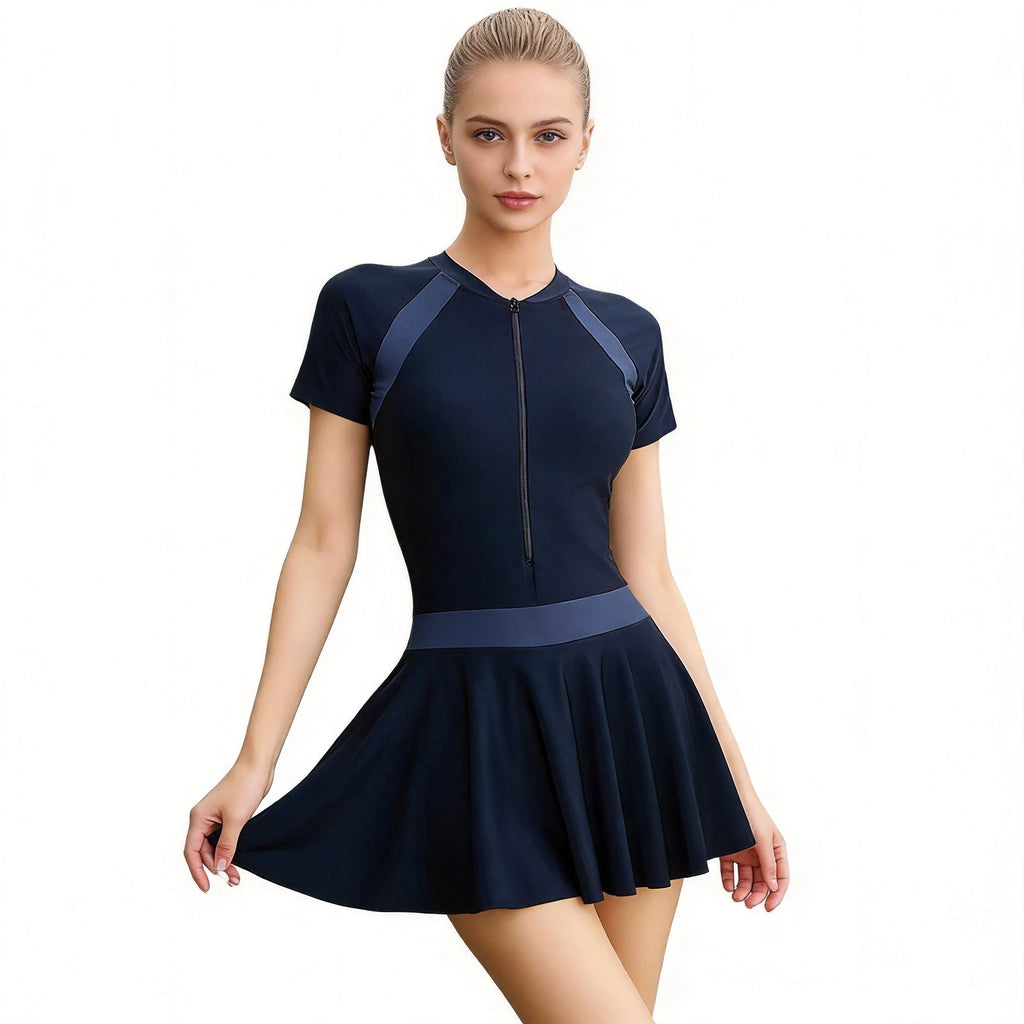 1pcs Women Swimsuit One-piece Dress
