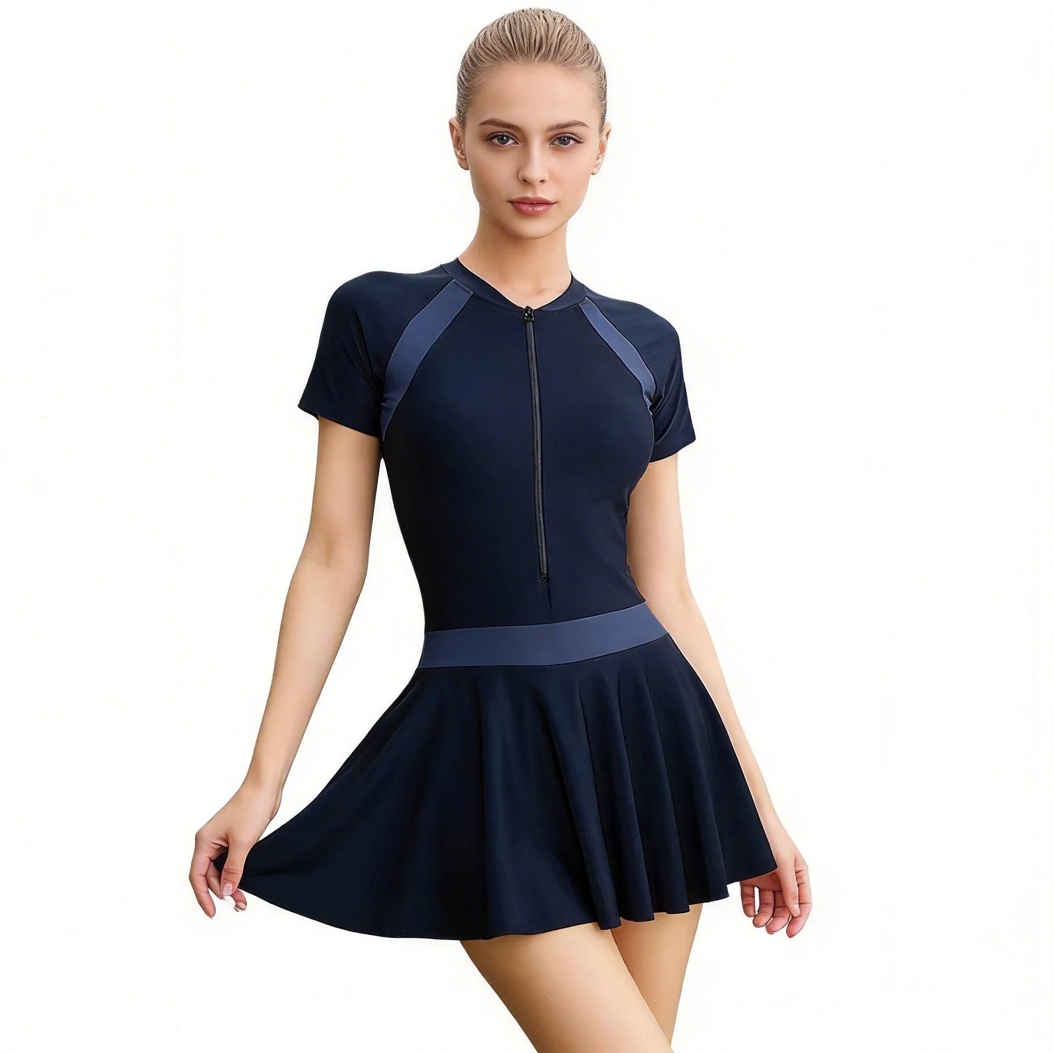1pcs Women Swimsuit One-piece Dress