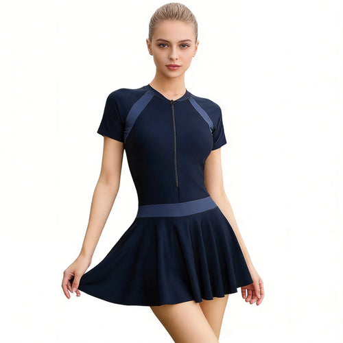 1pcs Women Swimsuit One-piece Dress