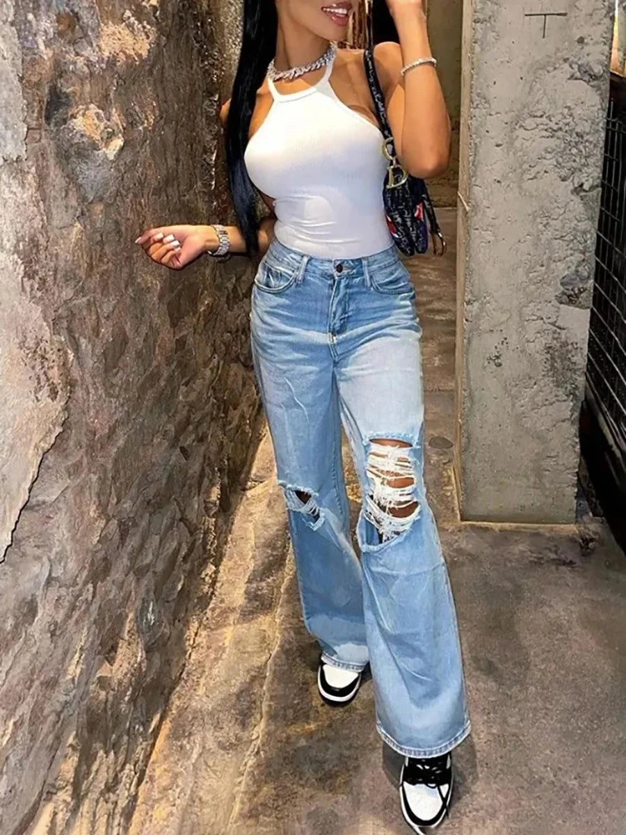 [Best Seller] Ribbed Knit Halter Tank Top, Sexy Slim Fit Cami for Daily & Streetwear