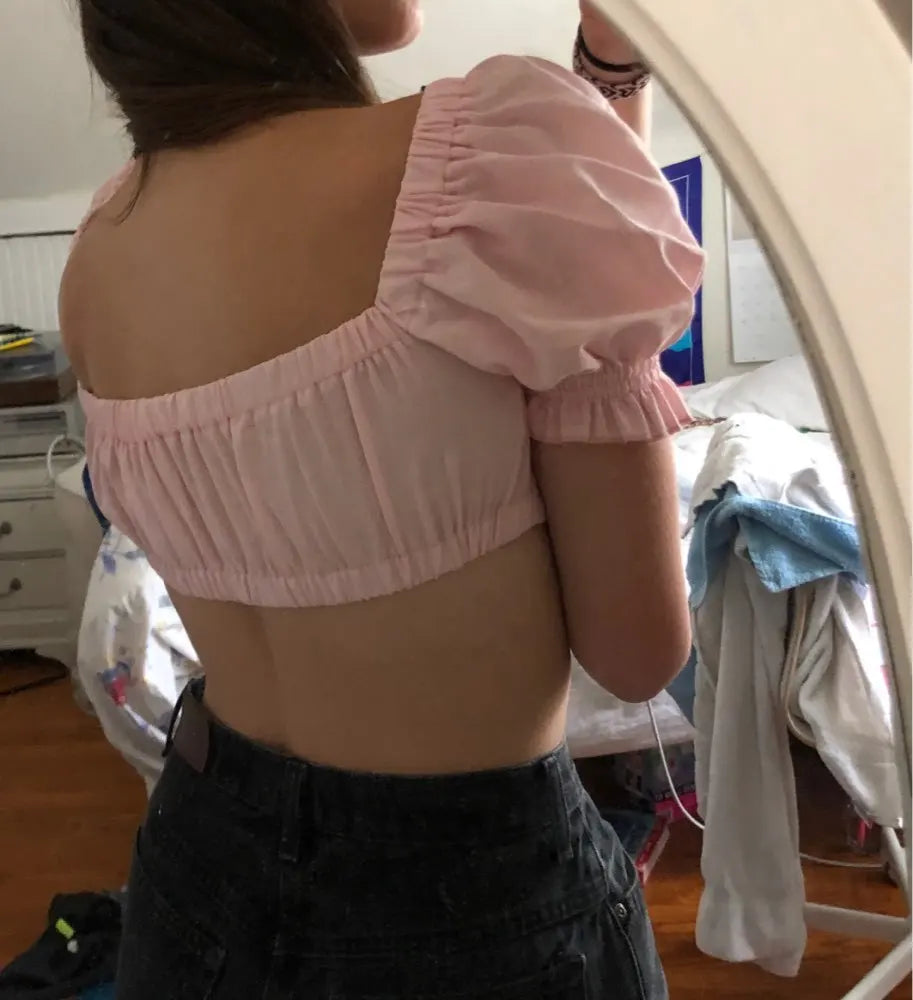 Hot Sale Of The Season New Style Versatile Drawstring Tube Top Women's Commute Basic Geometric Patchwork One-Shoulder Irregul...