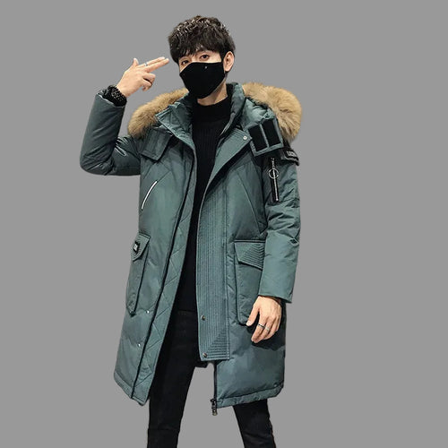 2026  Long Down Winter Hooded Parkas Jacket