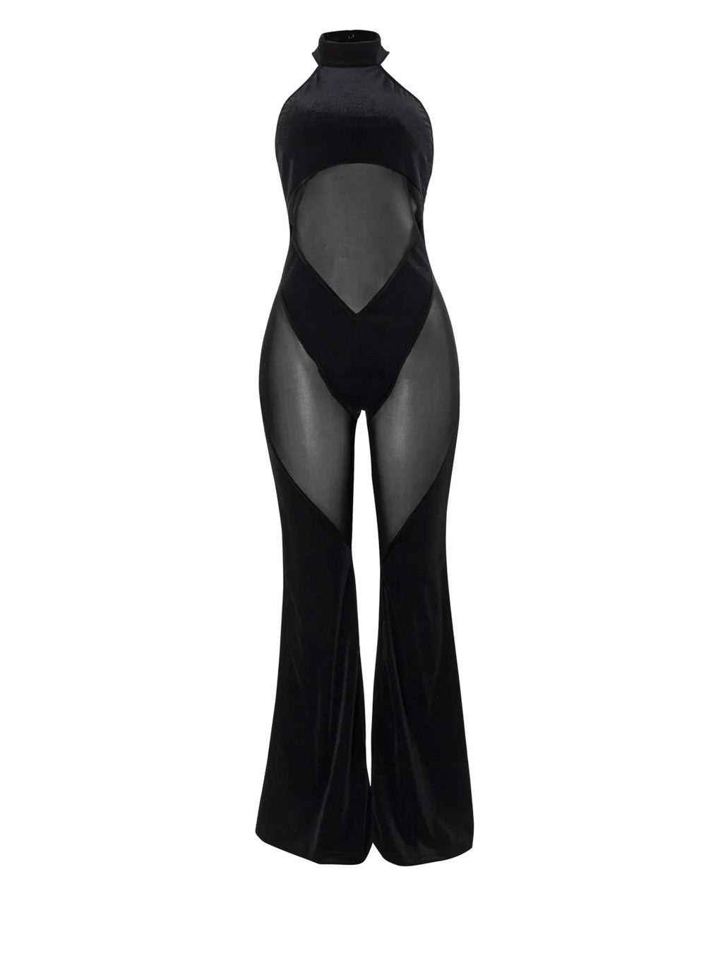 Sexy See Through Mesh Bodycon One Piece Hot Girl Party Sexy Club Female Overalls