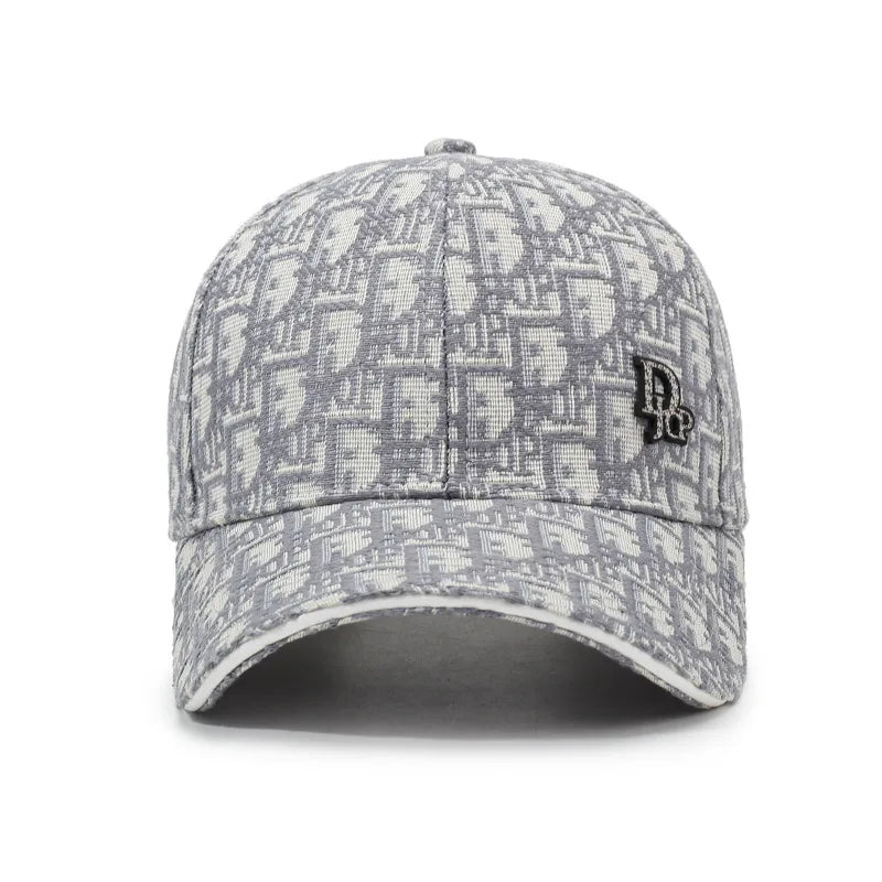 Versatile Korean Style Full Letter Baseball Cap Unisex Trendy Duckbill Casual Retro Sun Hat for Outdoor Fashion