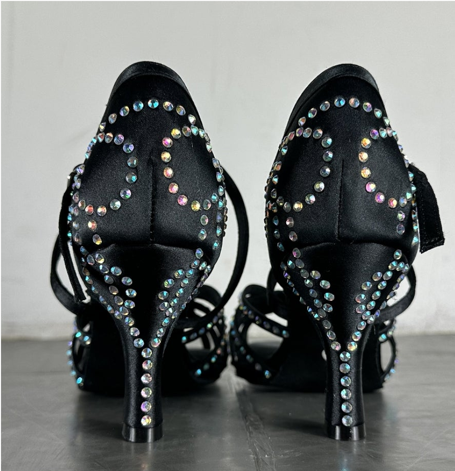 Diamond Latin Dance Shoes Women's High Heel Dancing Shoes
