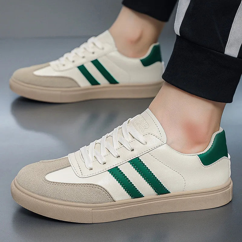 New retro men's casual sports shoes anti slip white shoes board shoes German Army Trainers shoe