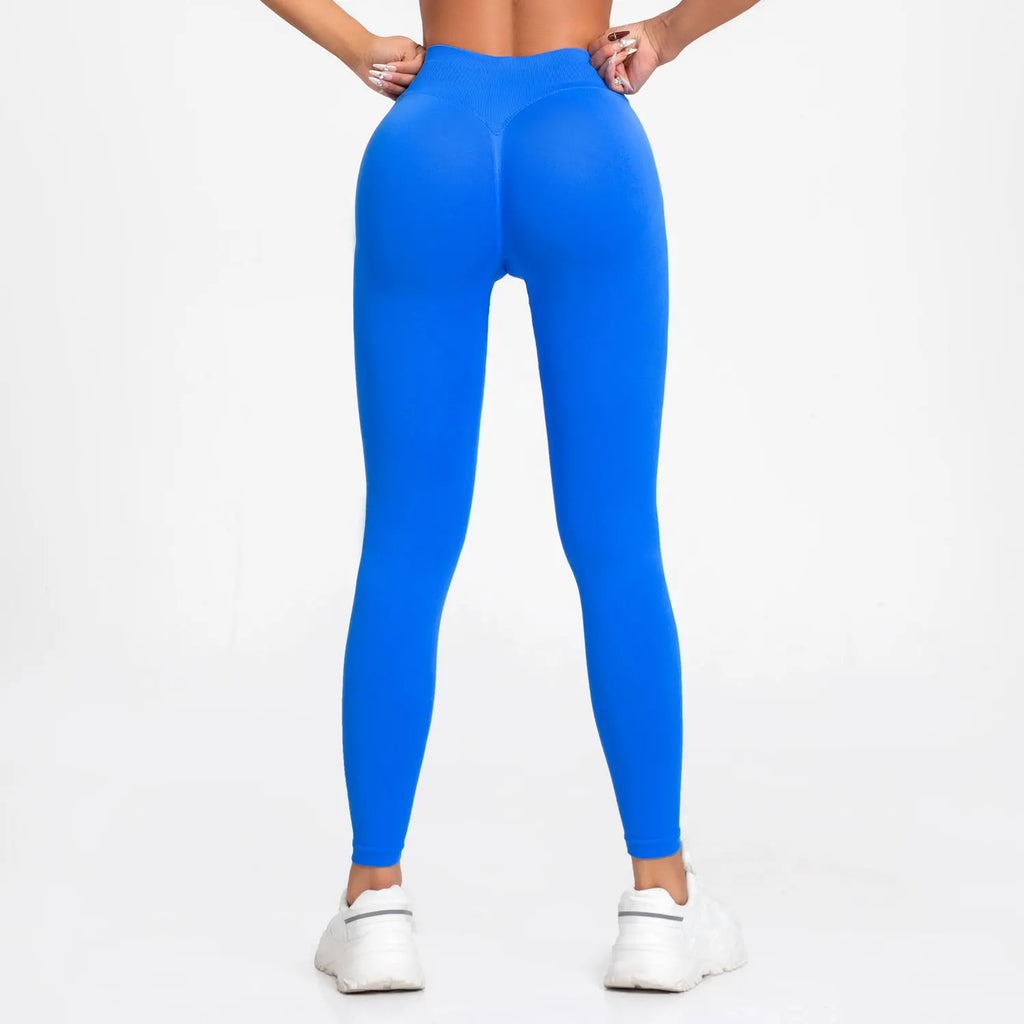 NCLAGEN Leggings Pants Band Seamless Sports Tights Women Ribbed Gym Clothes Running Outfit Yoga Squat Proof Fitness Scrunch Bum