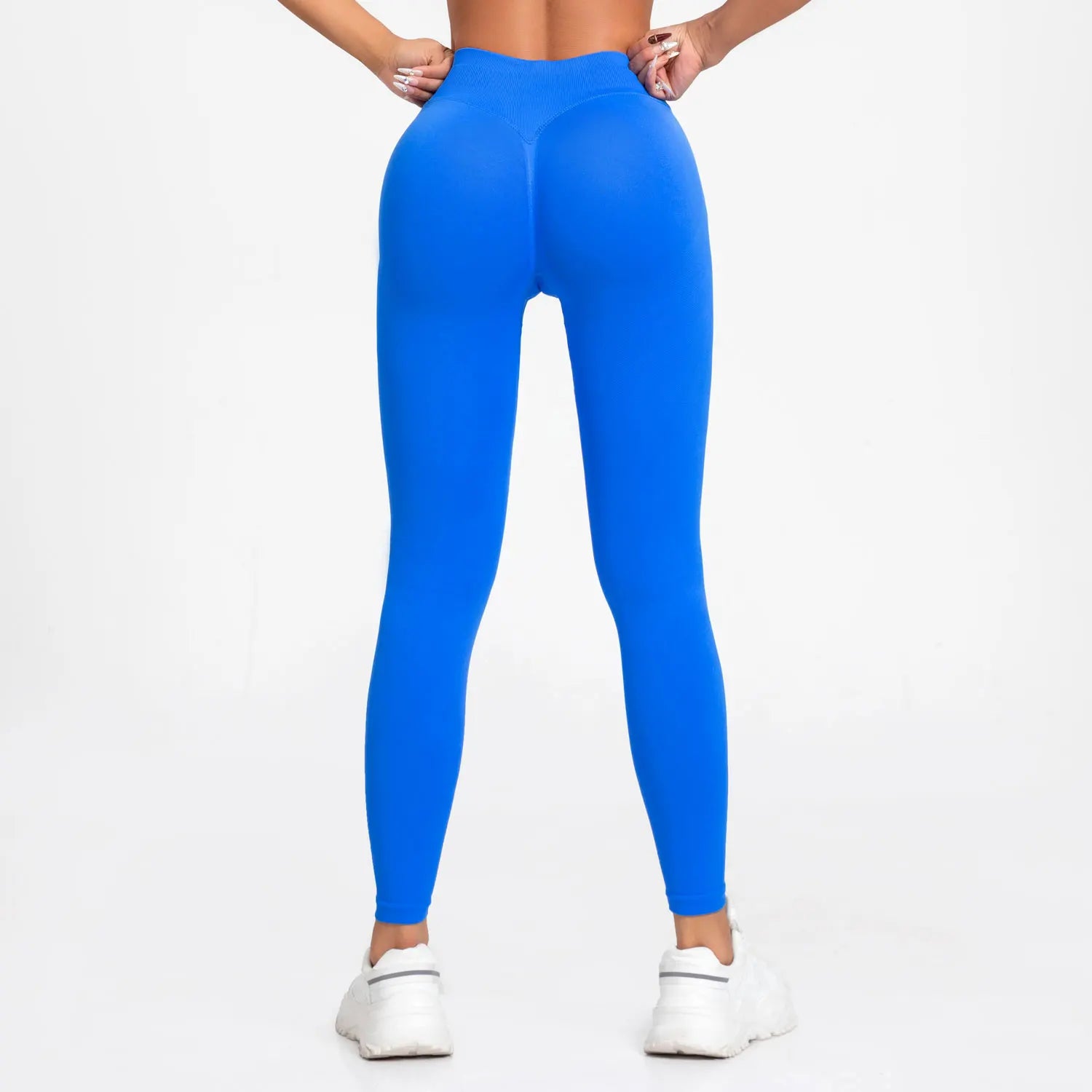 NCLAGEN Leggings Pants Band Seamless Sports Tights Women Ribbed Gym Clothes Running Outfit Yoga Squat Proof Fitness Scrunch Bum