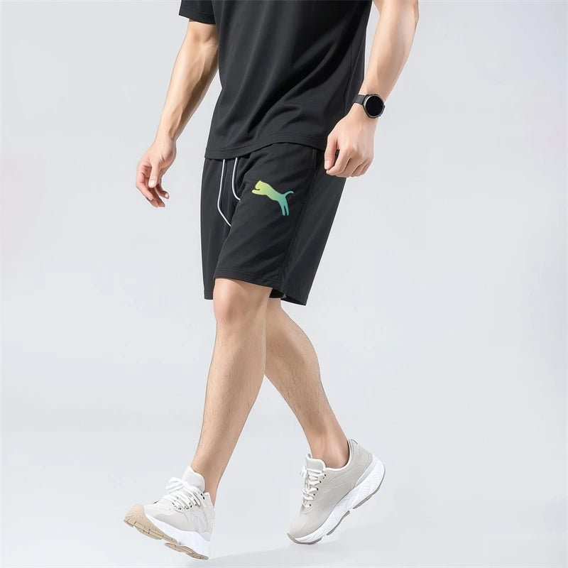 Men's Street Shorts with Elastic Waistband Casual Summer Beach Cargo Bermuda Y2K Sportswear for Men And Women Gym Clothing