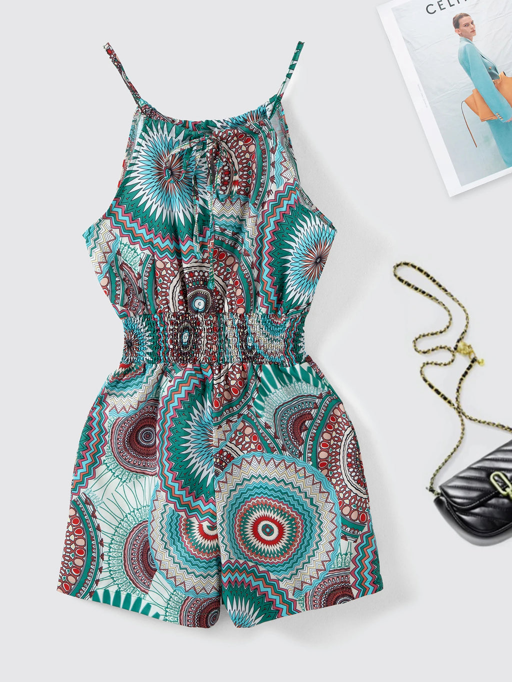 Jumpsuit 2026 Summer Sleeveless Floral Print Jumpsuit Overalls Casual Wear for Women