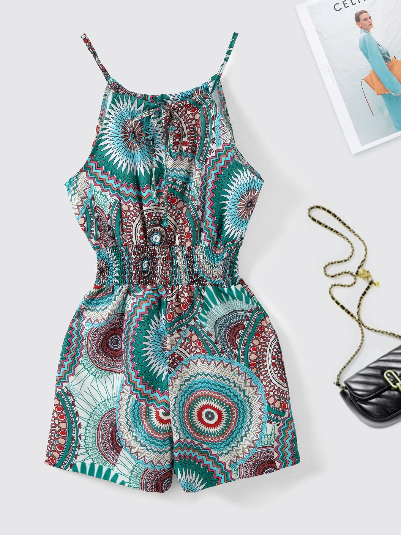 Jumpsuit 2026 Summer Sleeveless Floral Print Jumpsuit Overalls Casual Wear for Women