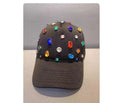 Spring/Summer New Arrival Women's Korean Style Fashion Colorful Rhinestone Baseball Cap Breathable Openwork Baseball Cap Sun Protection Wide-Brim Hat